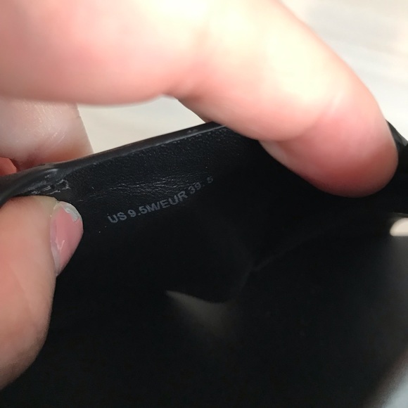 Vince Jenaya Platform Sandals Black Leather Open Toe Adjustable Strap Size 9.5 - Picture 7 of 8